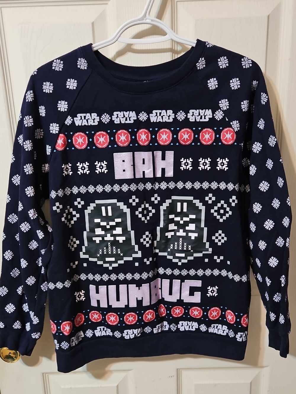 Star Wars Navy Blue "Bah Humbug" Holiday Sweatshirt